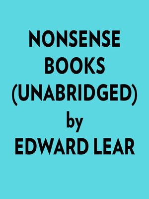 cover image of Nonsense Books (Unabridged)